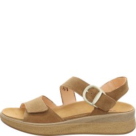 Think! MEGGIE Damen Riemchensandale - Material: Leder in Braun