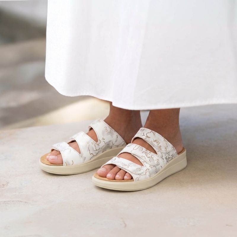 Think! MEGGIE Damen Pantolette - Material: Leder in Mehrfarbig
