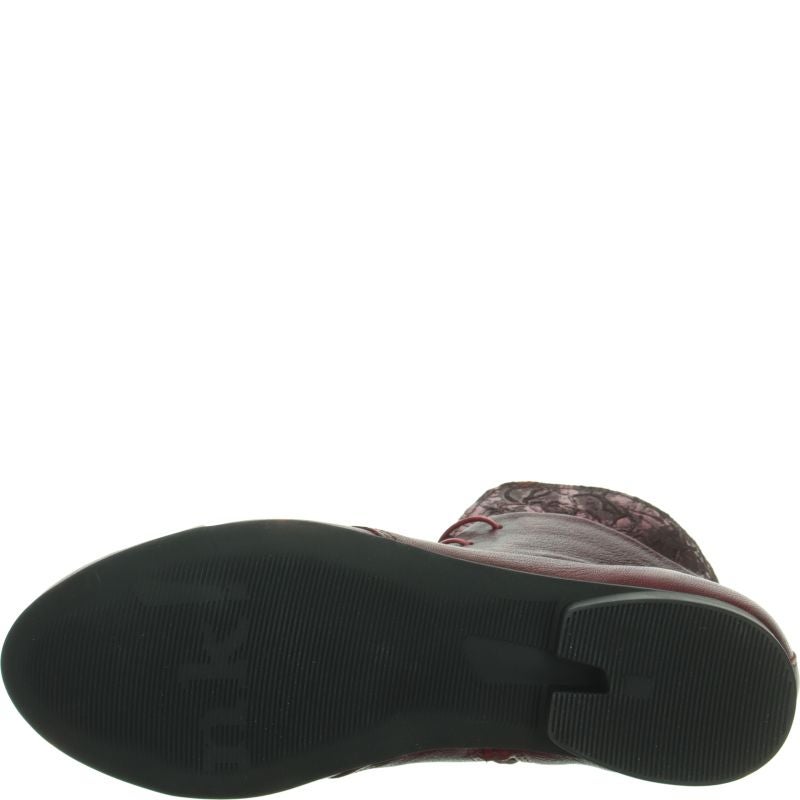 Think! GUAD2 Damen Stiefelette - Material: Leder in Rot