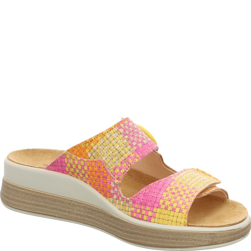 Think! MEGGIE Damen Pantolette - Material: Leder in Mehrfarbig