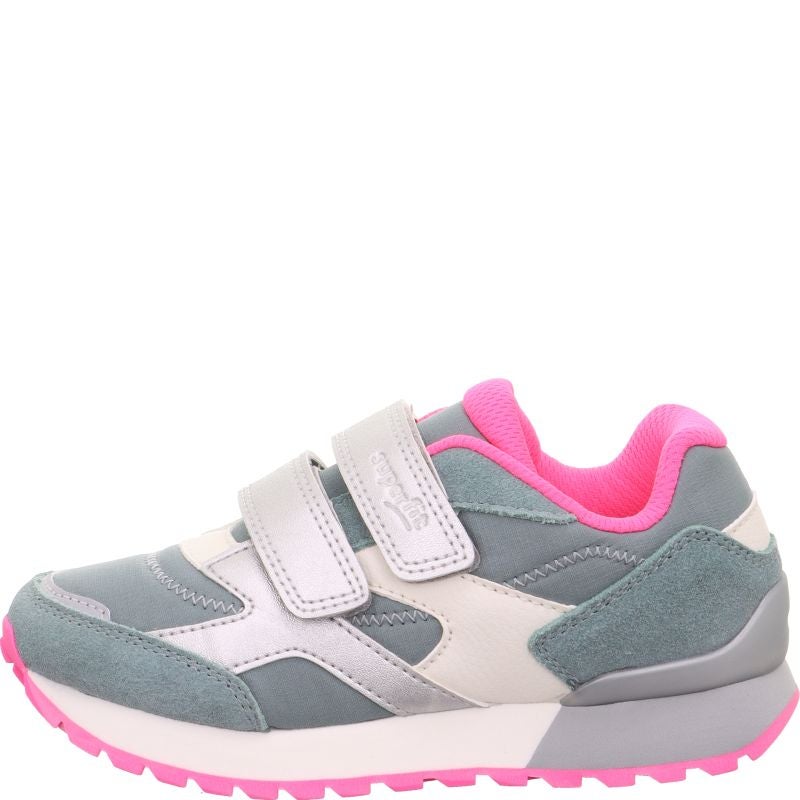 Superfit DASH Sneaker low - Material: Leder/Sonstiges Material/Textil in Grün