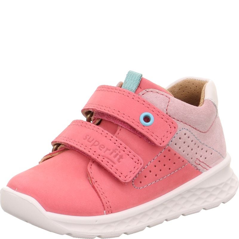Superfit BREEZE Girls Sneakers low - Material: Leather in Pink