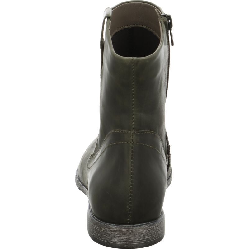 Think! AGRAT Damen Stiefelette - Material: Leder in Oliv
