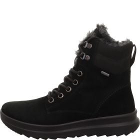 legero DREAMER Damen Schnürboots - Material: Leder in Schwarz