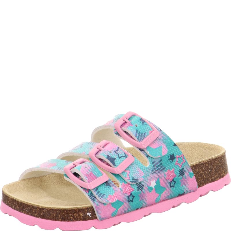 Superfit FUSSBETTPANTOFFEL Girls Slipper - Material: Sonstiges Material in Green