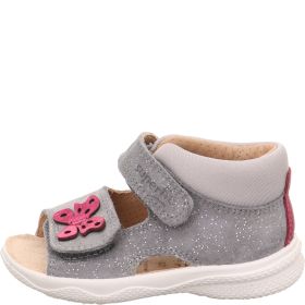 Superfit POLLY Girls Sandal - Material: Leather/Textil in Grey