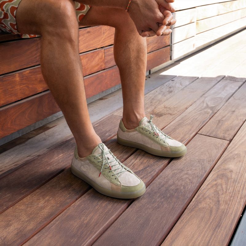 Think TURNA MEN Sneakers low - Material: Leather in Green