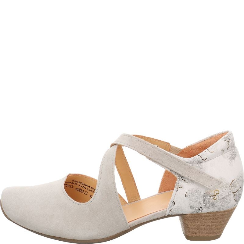 Think AIDA DAMEN Pumps - Material: Leather in Grey