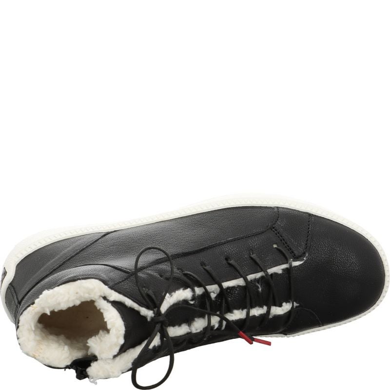 Think TURNA WOMEN Woman Sneakers high - Material: Leather in Black