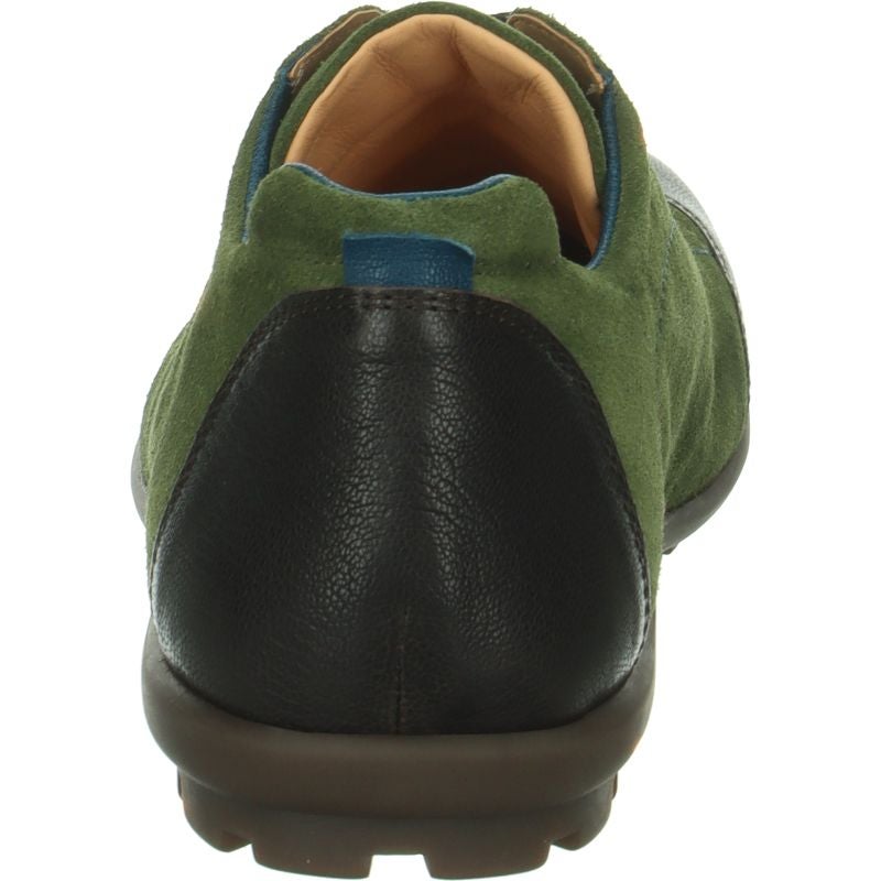 Think KONG HERREN Lace up shoe - Material: Leather in Green