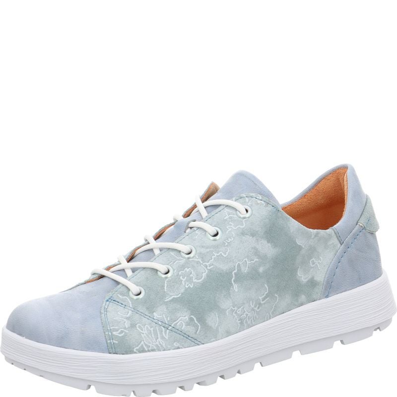 Think COMODA Lace up shoe - Material: Leather in Blue