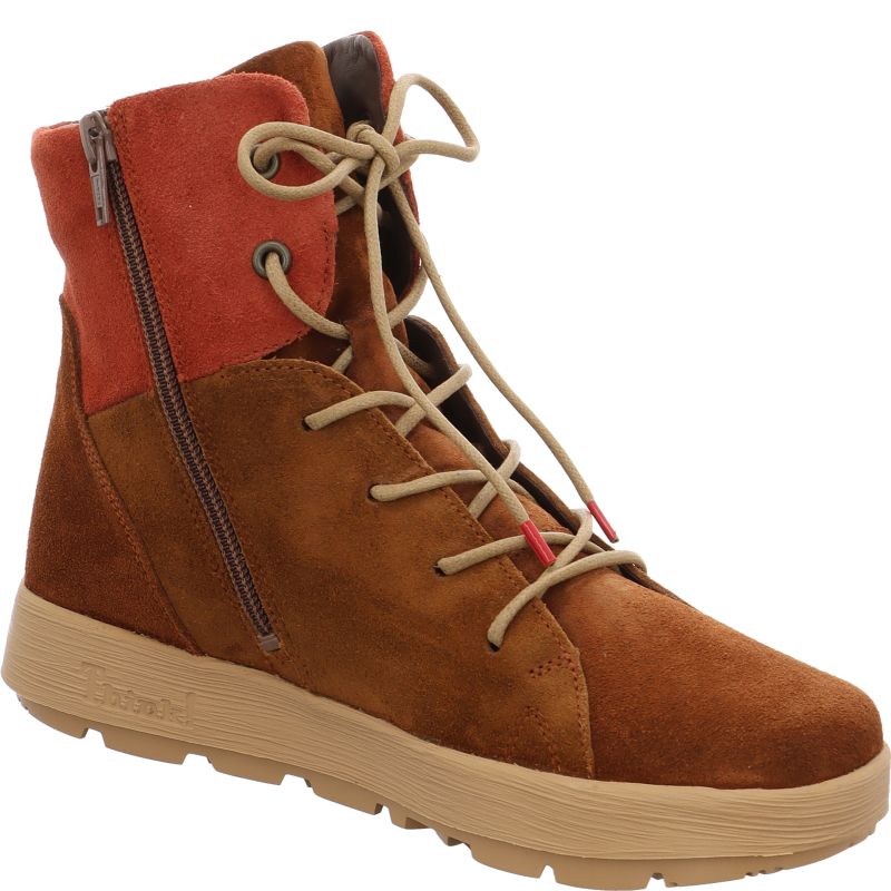 Think! COMODA Damen Stiefelette - Material: Leder in Braun