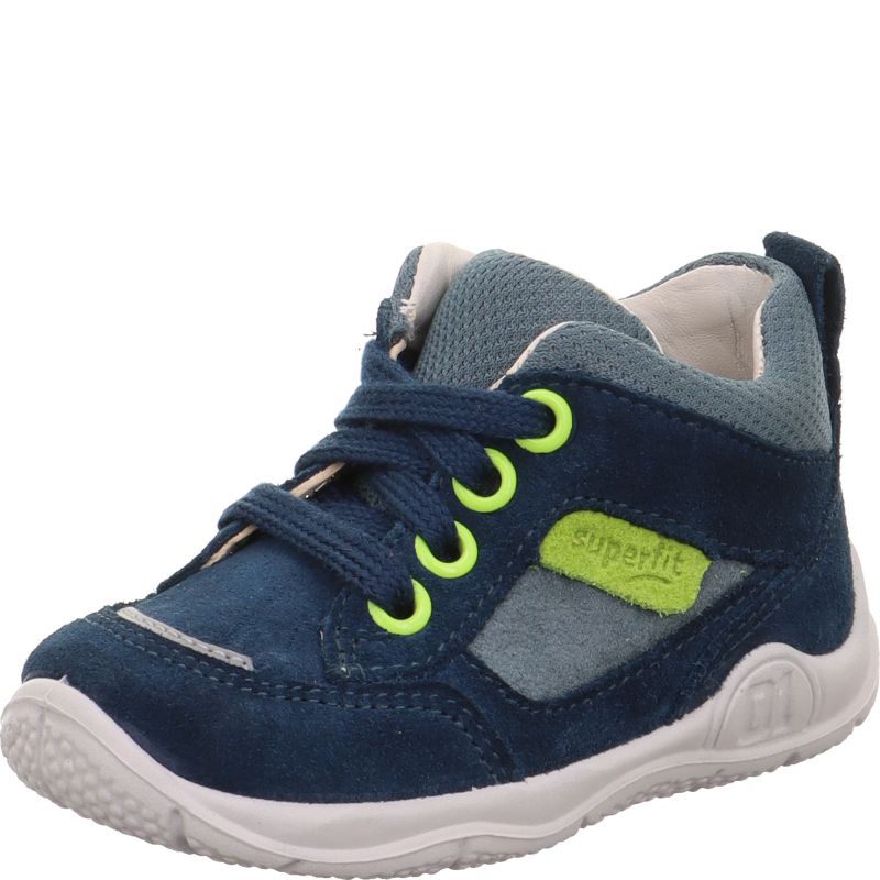Superfit UNIVERSE Boys Sneakers high - Material: Leather/Textil in Blue