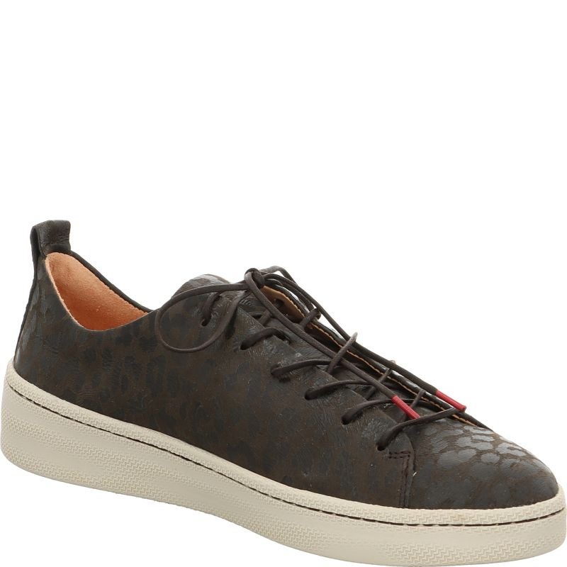 Think! KUMI Damen Sneaker low - Material: Leder in Grau