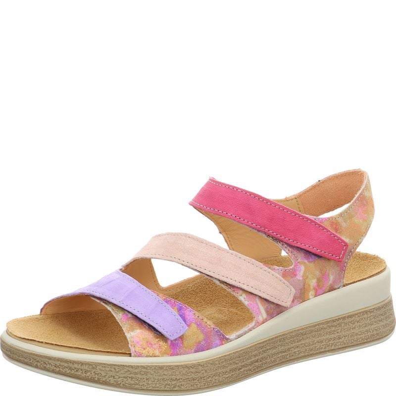 Think MEGGIE Strap sandal - Material: Leather in Multicolored