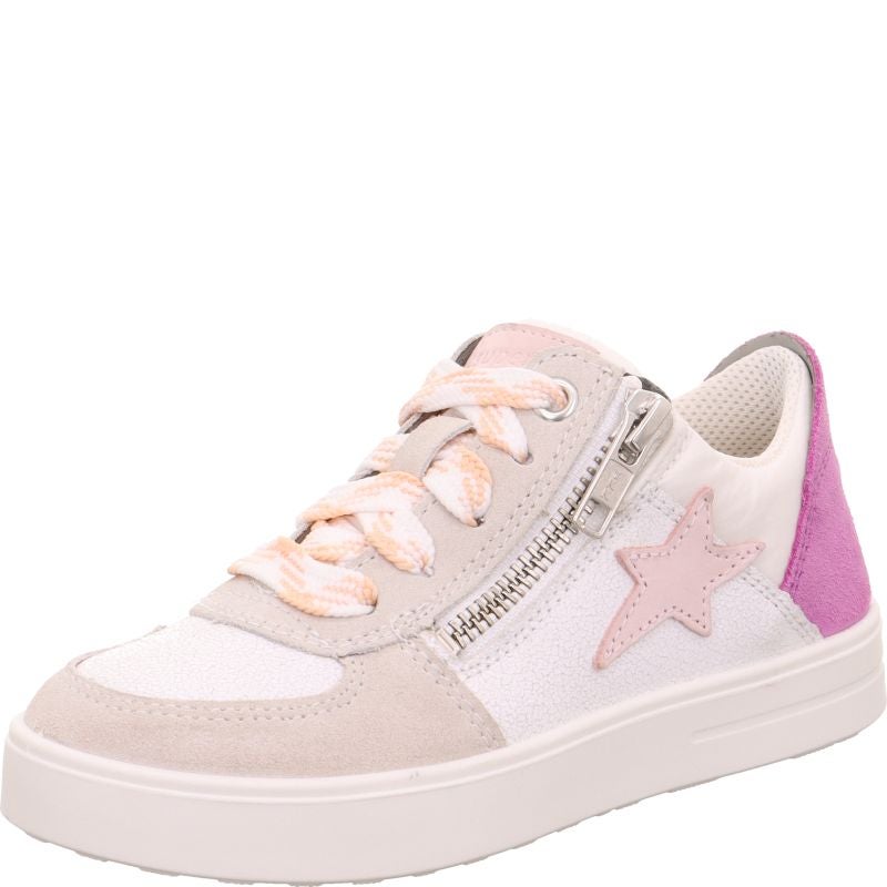 Superfit STELLA Mädchen Sneaker low - Material: Leder/Sonstiges Material/Textil in Mehrfarbig