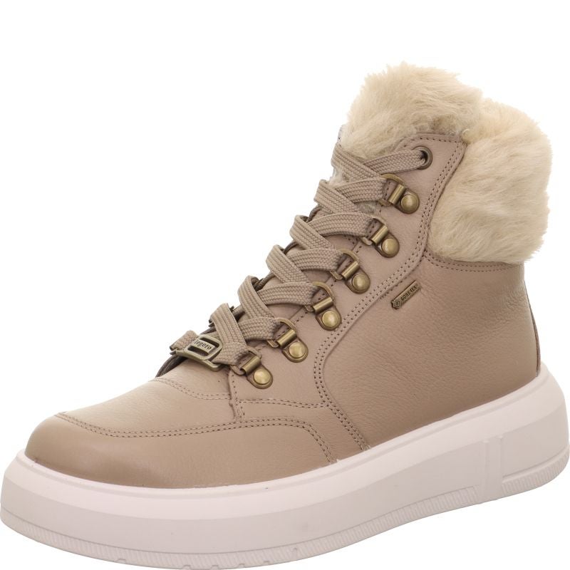 Legero WONDER Damen Schnürboots - Material: Leder/Textil in Beige
