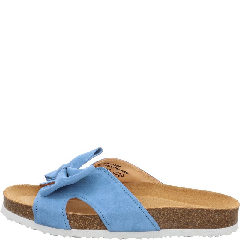 Think! CRISSI Damen Pantolette - Material: Leder in Blau