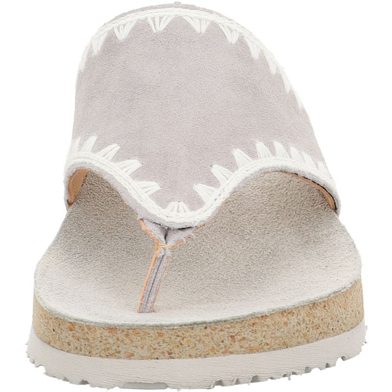 Think KOAK DAMEN Woman Mules - Material: Leather in Grey