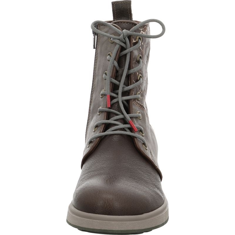 Think COGITA Woman Ankle boot - Material: Leather in Grey