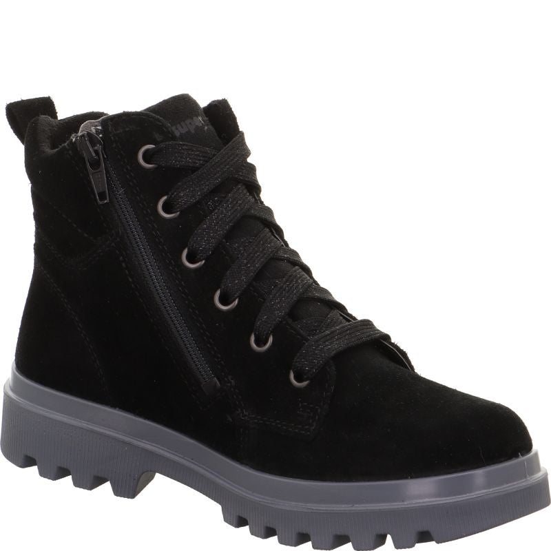 Superfit ABBY NOVA Mädchen Boots - Material: Leder/Textil in Schwarz