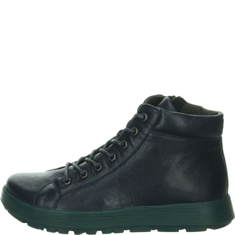 Think COMODA Woman Ankle boot - Material: Leather in Blue