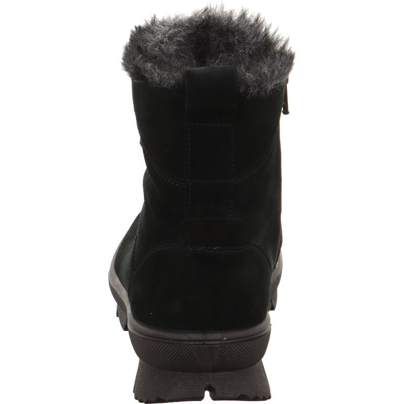 Legero NOVARA Damen Schnürboots - Material: Leder in Schwarz