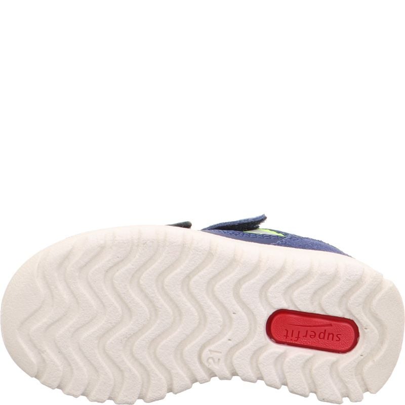 Superfit SPORT7 MINI Unisex, Jungen Sneaker low - Material: Leder/Sonstiges Material/Textil in Blau