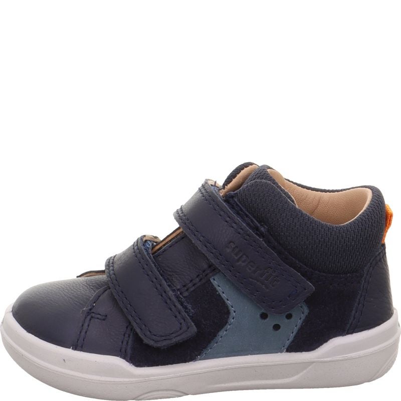 Superfit SUPERFREE Unisex, Boys Sneakers high - Material: Leather/Textil in Blue