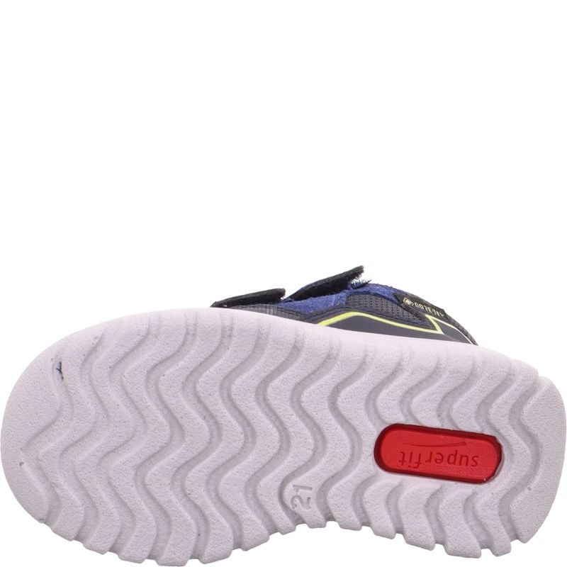Superfit SPORT7 MINI Unisex, Jungen Sneaker high - Material: Leder/Sonstiges Material/Textil in Blau