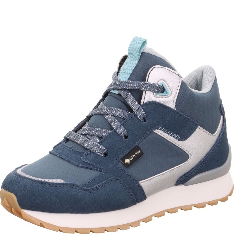 Superfit DASH Girls Sneakers high - Material: Leder/Sonstiges Material/Texti in Blue
