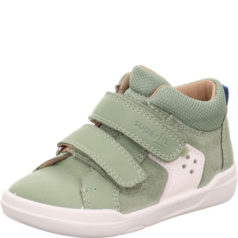Superfit SUPERFREE Unisex, Jungen Sneaker high - Material: Leder/Textil in Grün