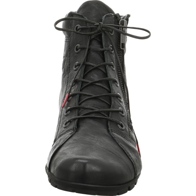 Think! MENSCHA Damen Stiefelette - Material: Leder in Schwarz