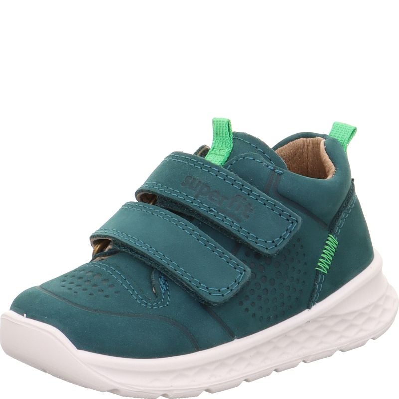 Superfit BREEZE Sneaker high - Material: Leder in Grün