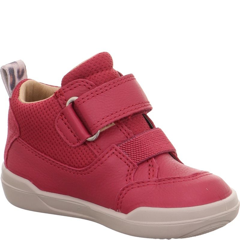 Superfit SUPERFREE Unisex | Girls Sneakers high - Material: Leather/Textil in Red
