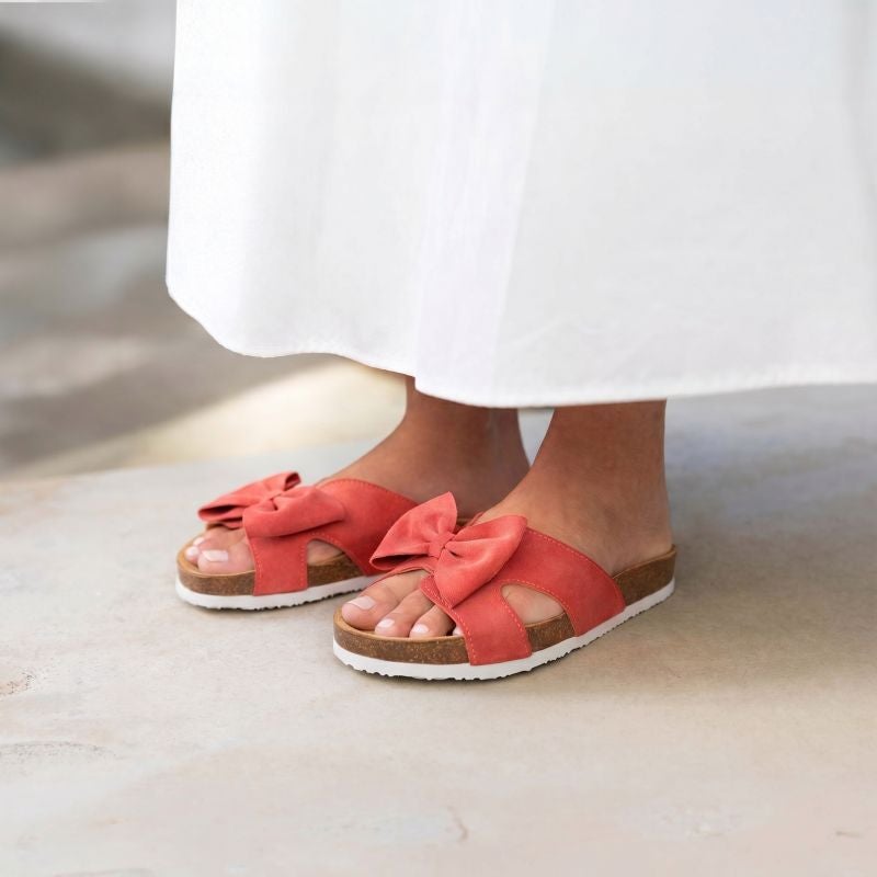 Think! CRISSI Damen Pantolette - Material: Leder in Rosa