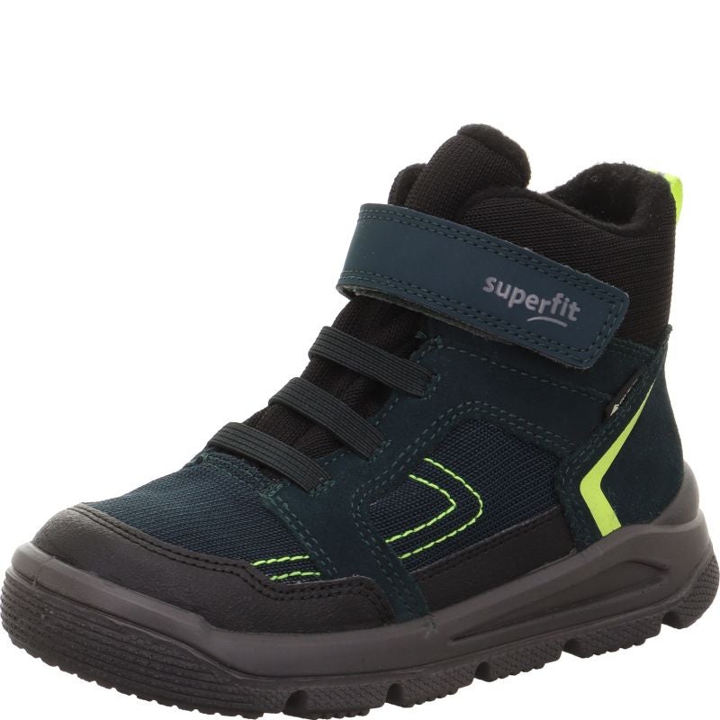 Superfit MARS Unisex | Boys Boot - Material: Leder/Sonstiges Material/Texti in Green