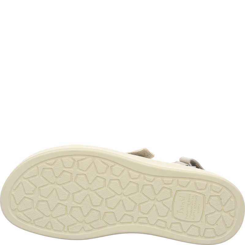 Think! MEGGIE Damen Riemchensandale - Material: Leder in Beige