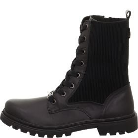 legero MONTA Damen Schnürboots - Material: Leder in Schwarz