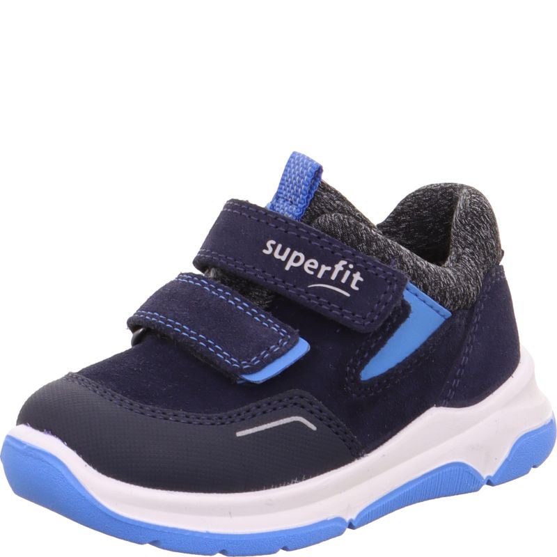 Superfit COOPER Jungen Sneaker low - Material: Leder/Sonstiges Material/Textil in Blau