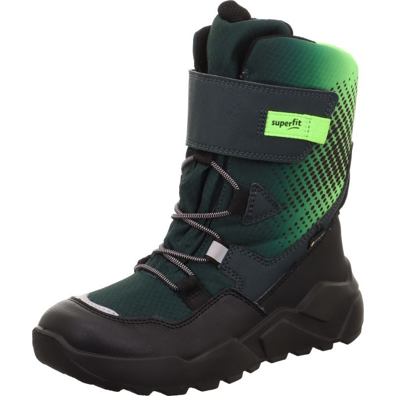 Superfit ROCKET Unisex | Boys Boot - Material: Textil/Sonstiges Material in Green