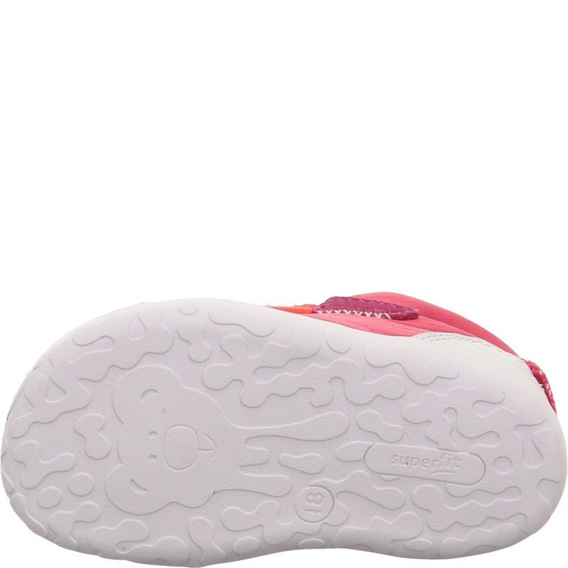 Superfit FLUMMI Girls Sneakers high - Material: Leather/Textil in Red