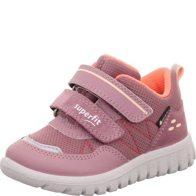 Superfit SPORT7 MINI Mädchen Sneaker low - Material: Leder/Sonstiges Material/Textil in Lila