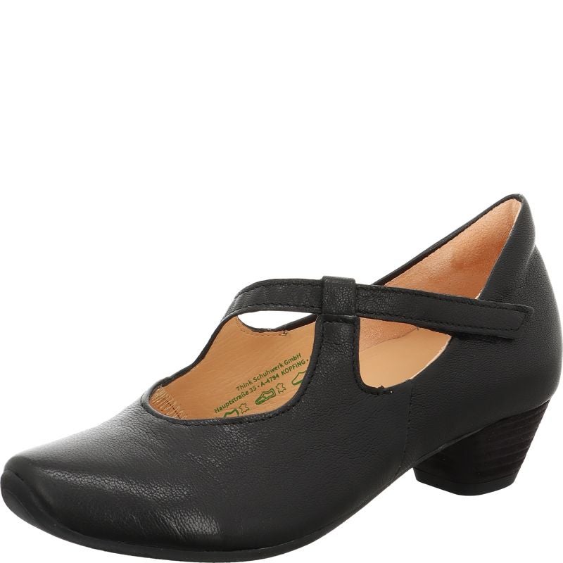 Think AIDA DAMEN Woman  - Material: Leather in Black