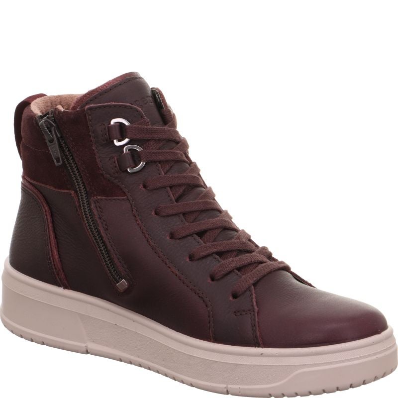 legero REJOISE Damen Sneaker high - Material: Leder in Rot