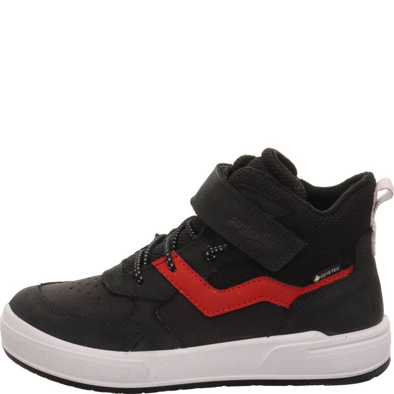 Superfit MAVERICK Boys Sneakers high - Material: Leder/Sonstiges Material/Texti in Black