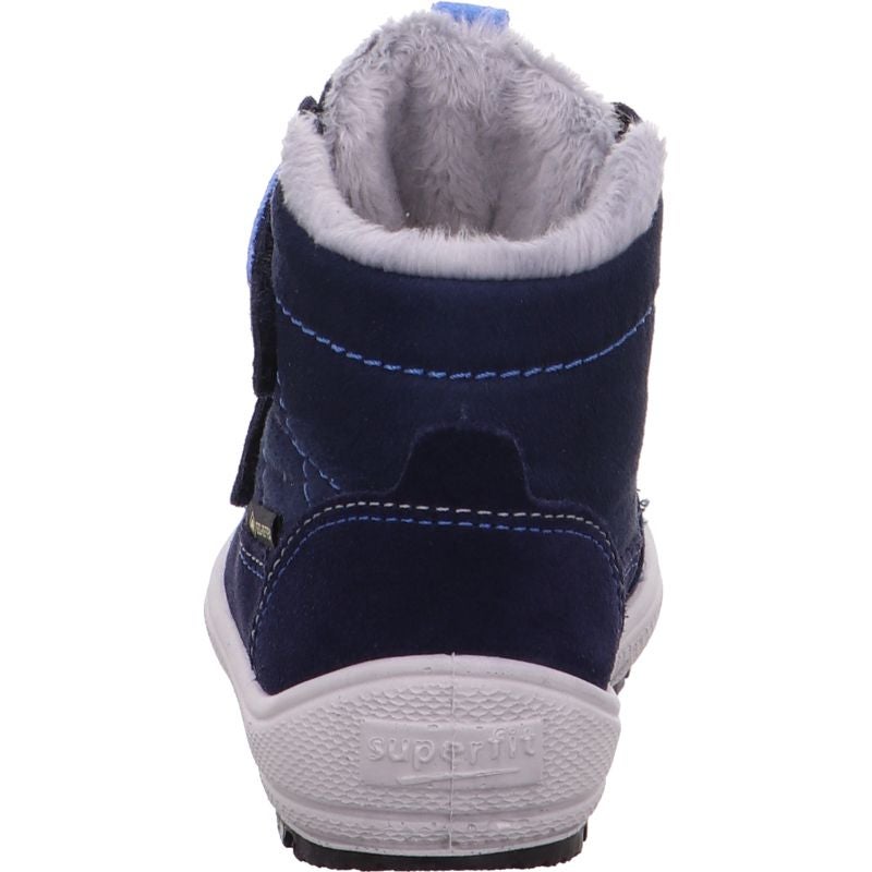 Superfit GROOVY Unisex, Boys Boot - Material: Leather/Textil in Blue