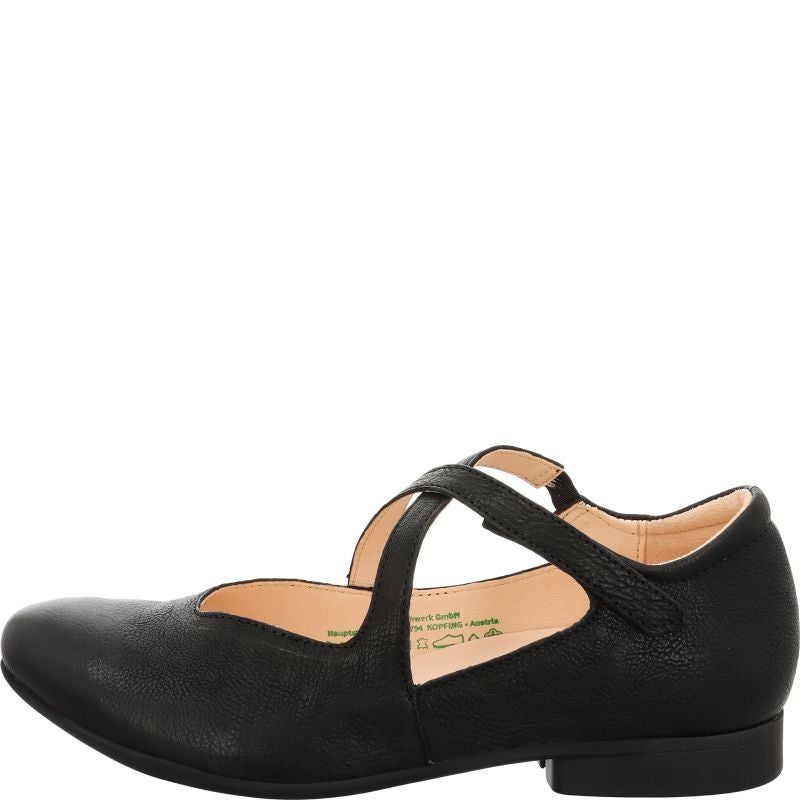 Think! GUAD2 Damen Ballerina - Material: Leder in Schwarz