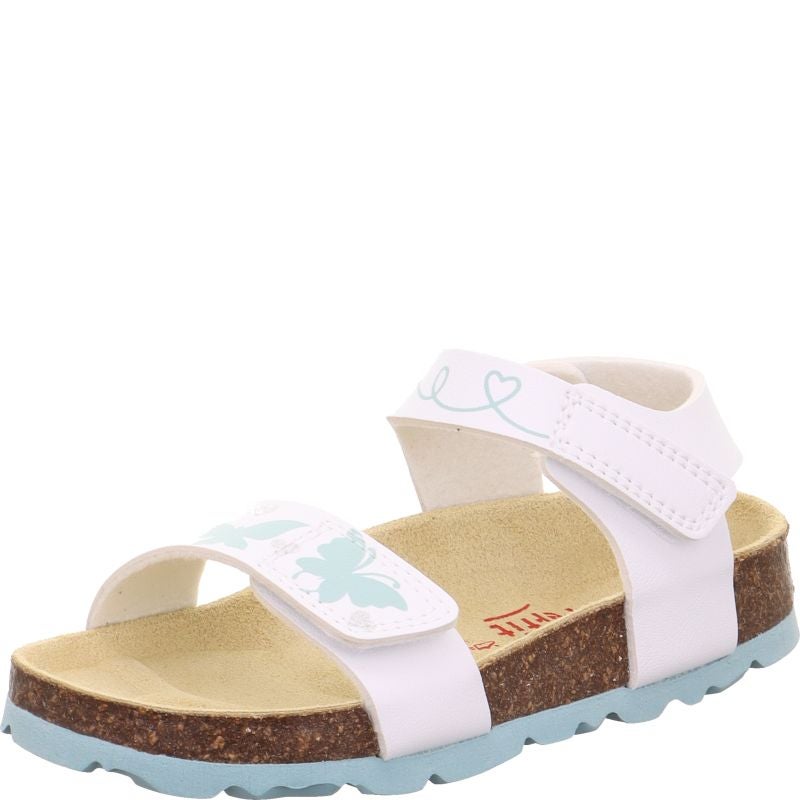 Superfit FUSSBETTPANTOFFEL Girls Sandal - Material: Sonstiges Material in White