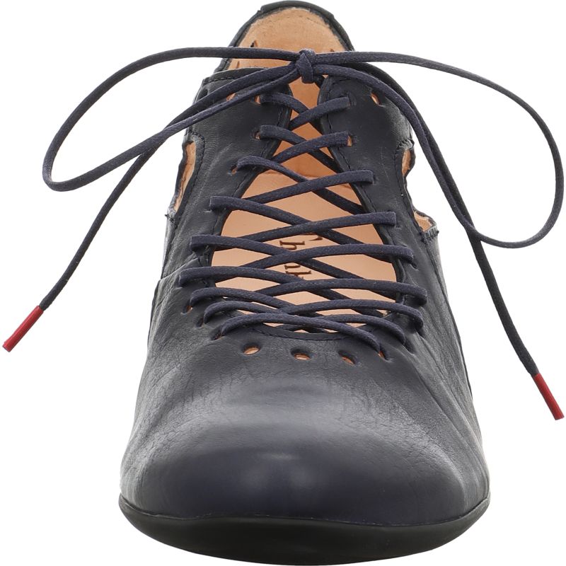 Think GUAD2 Woman Lace up shoe - Material: Leather in Blue